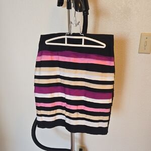 White House Black Market Striped Multicolor Women's Skirt
